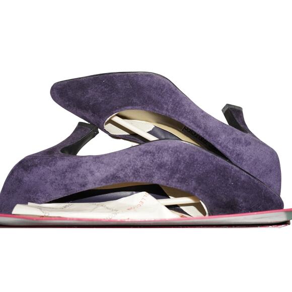 Moises Tootsies Collection Suede Heels Bundle — Red & Purple (Size 7.5M) - Picture 9 of 13